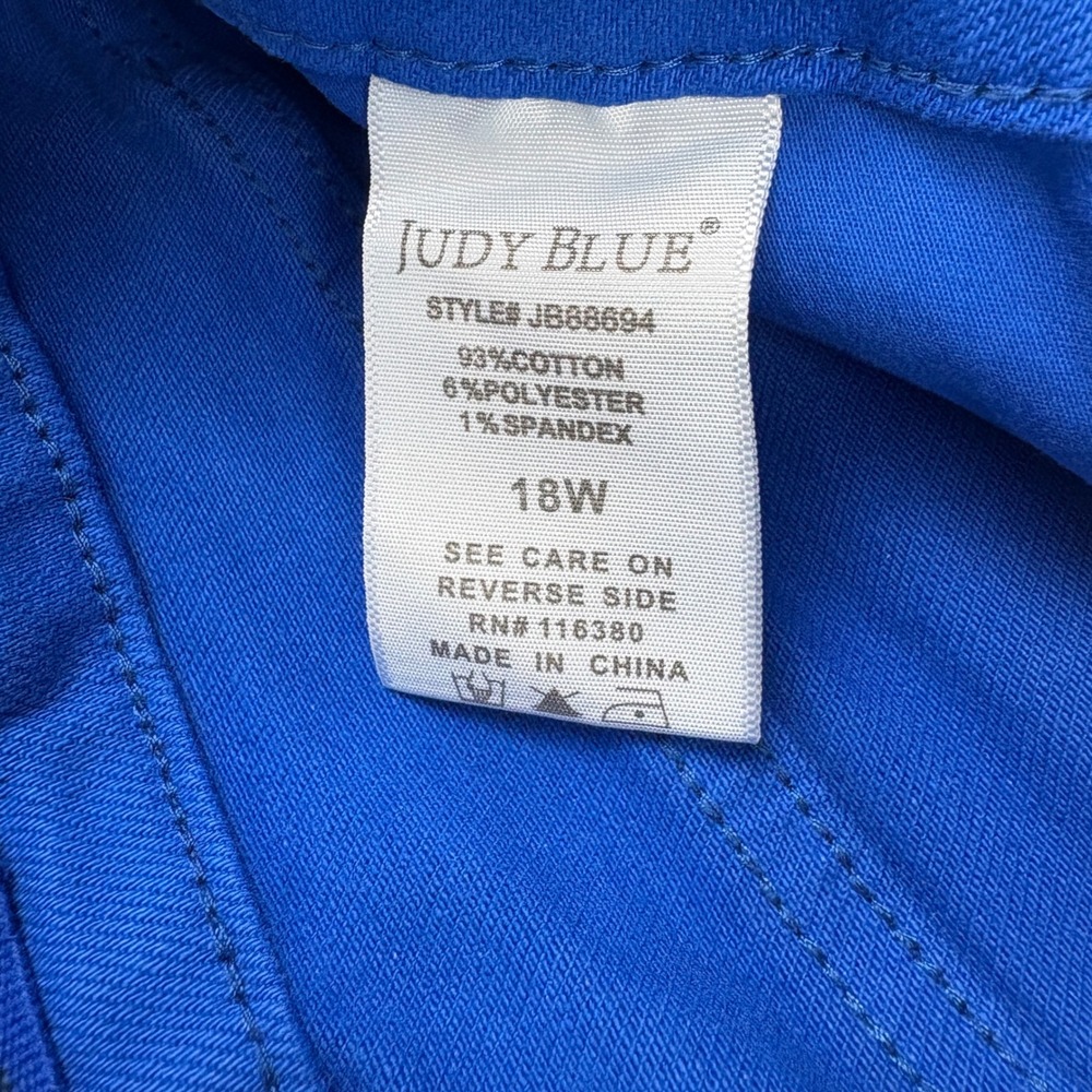 Judy Blue Los Angeles Womens Blue Denim Jeans Sz 18W Stretch - Picture 4 of 7